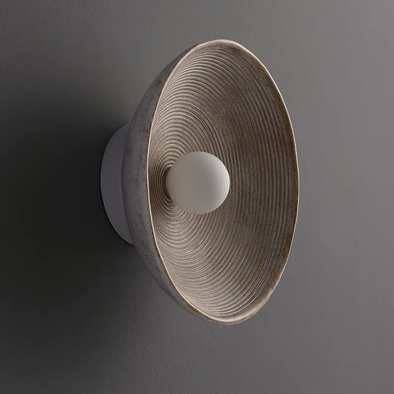 Applique murale rétro japonaise en résine, adaptée au salon, chambre à coucher, lumière de décoration de fond de chevet